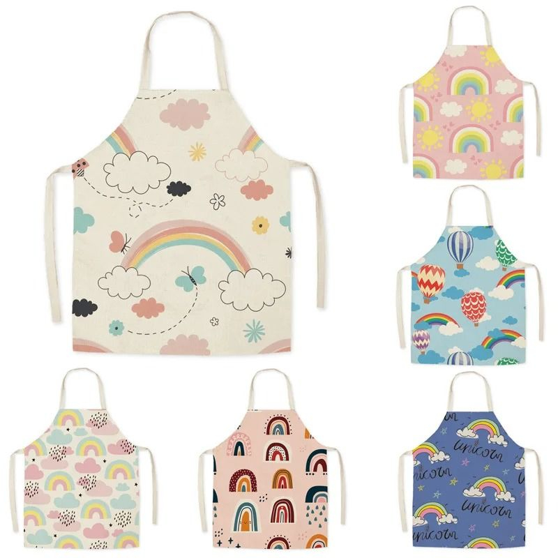 Camping Cooking Apron - Sommer Regenbogen Sonne Abstrakte Muster Schürze