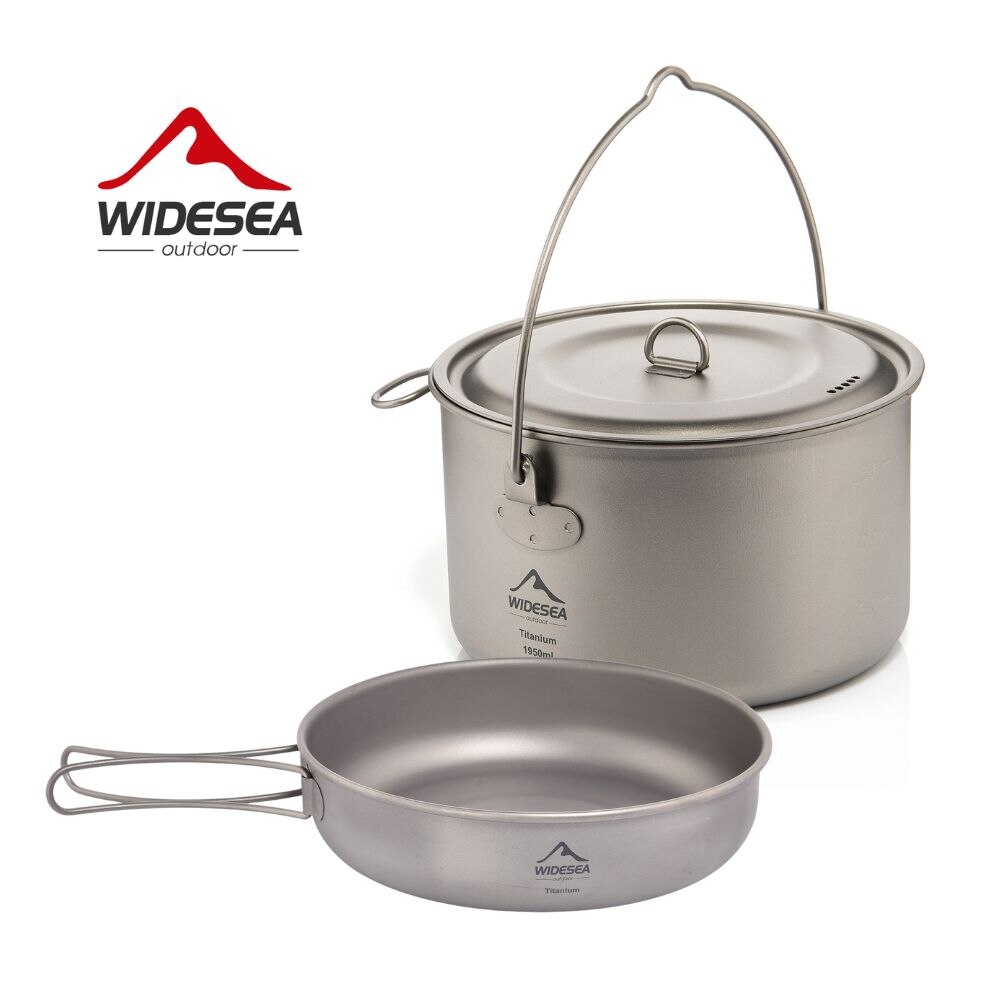 Camping Cooking Roll - Wideea Camping Geschirr Titan Kochgeschirr Set