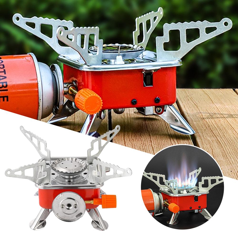 Camping Cooking Wood Stove - Tragbarer Campingkocher, faltbar, winddicht, Gaskocher für