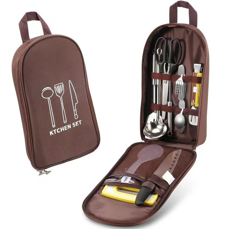 Camping Cooking Utensil Organizer - Camping-Utensilien-Organizer-Tasche, tragbare Aufbewahrung für Kochutensilien im