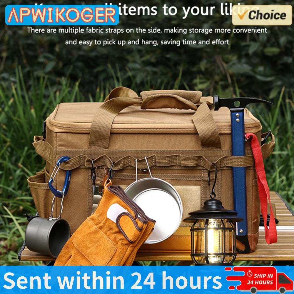 Camping Cooking Utensil Organizer - 30L Camping-Kochgeschirr-Organizer, großes Fassungsvermögen, Camping-Kochgeschirr-Organizer, abnehmbar,