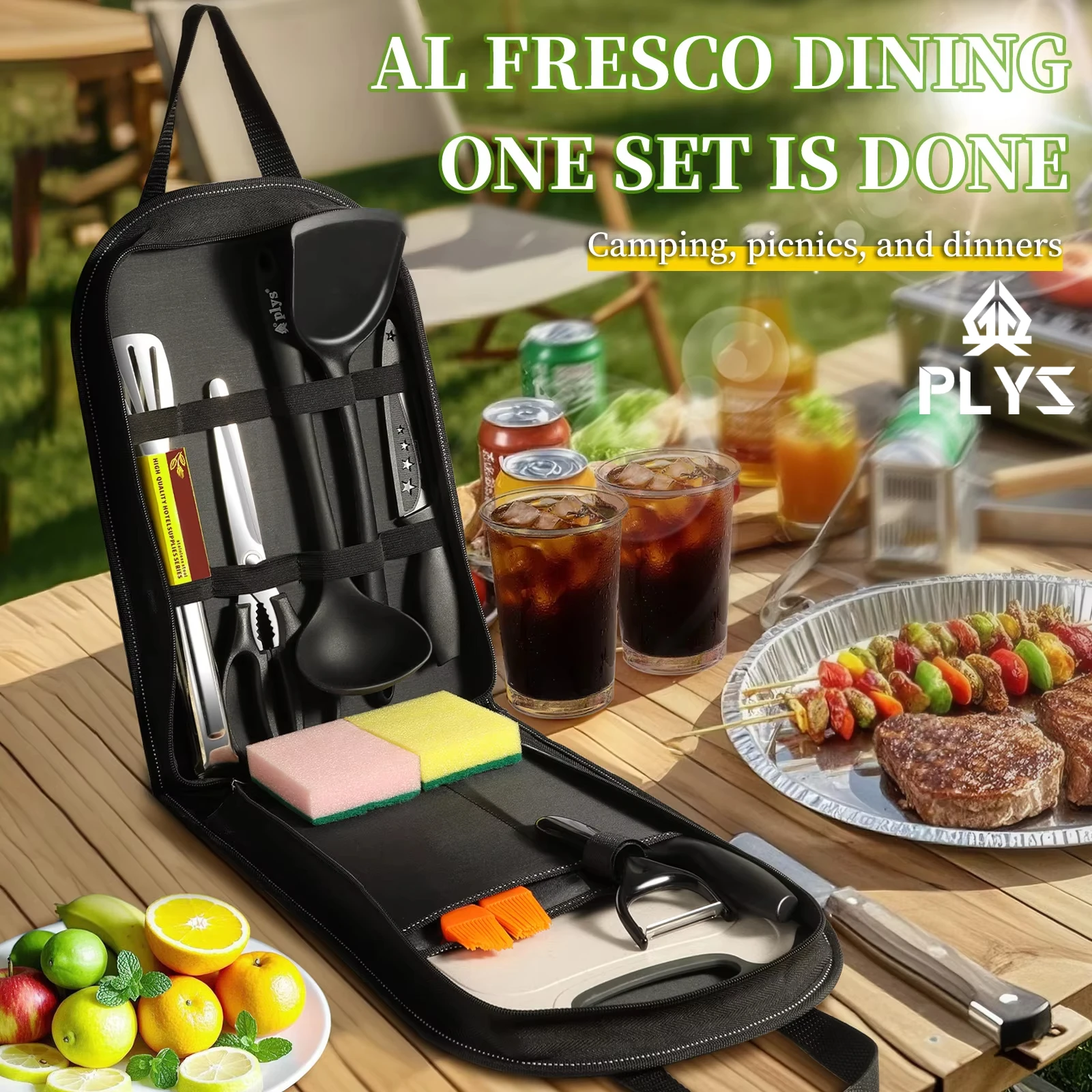 Tragbares Outdoor-Utensilien-S – Camping Cooking And Dining Set Bewertung und Preis