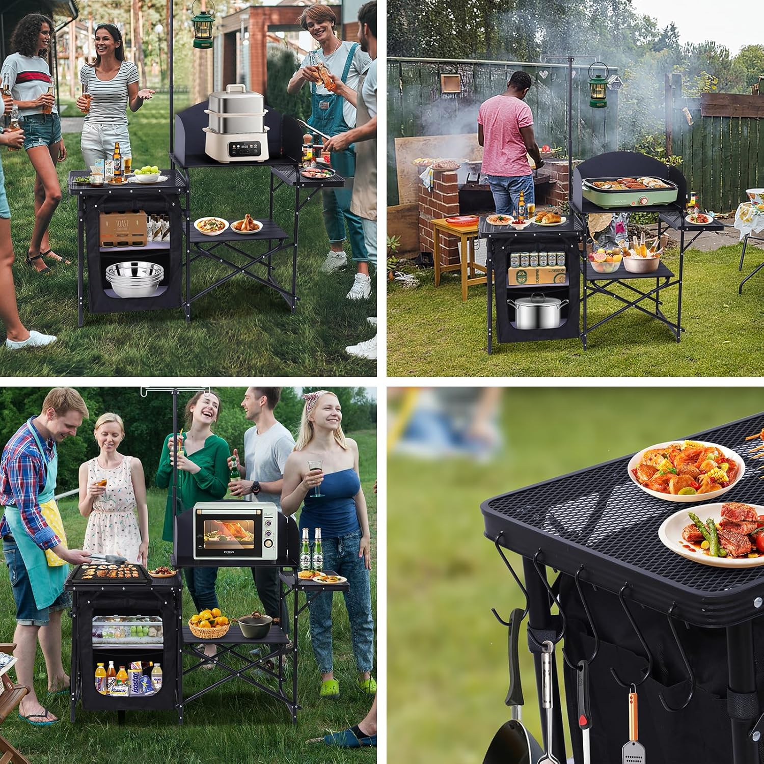 Camping-Küchenstation, Klappti – Camping Cooking Table With Windshield Bewertung und Preis