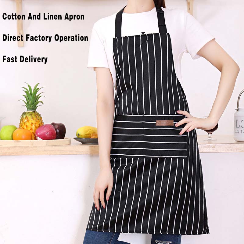 Schwarz-weiß gestreifte Küchen – Camping Cooking Apron Bewertung und Preis
