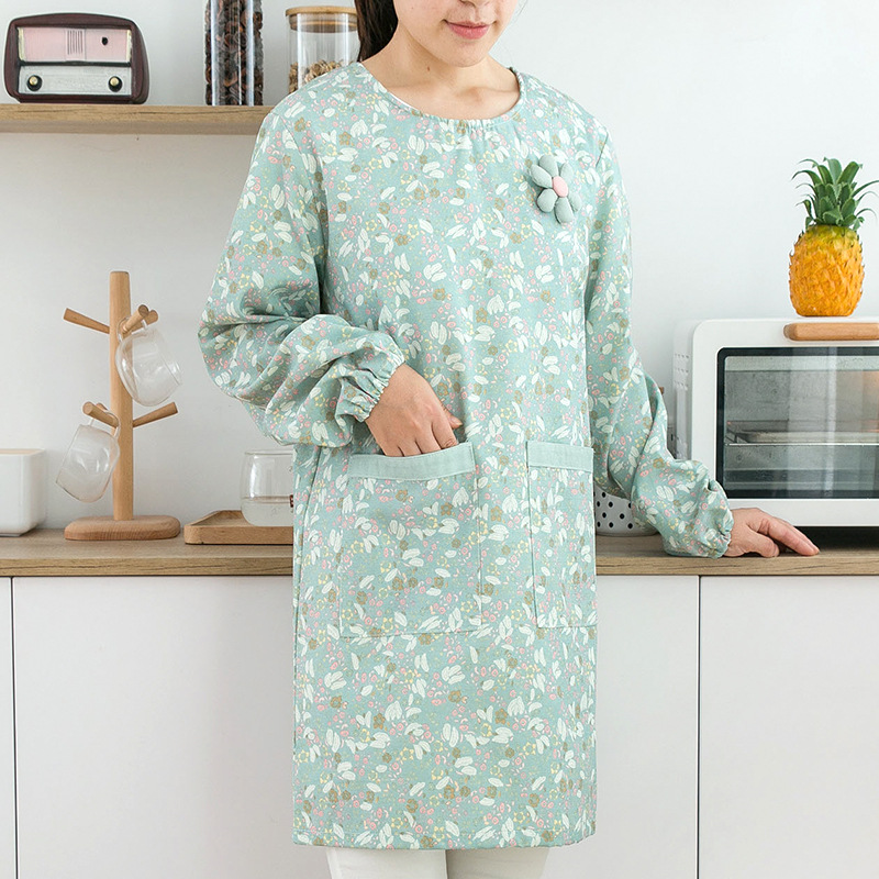 Damen Baumwoll-Langarmschürze  – Camping Cooking Apron Bewertung und Preis