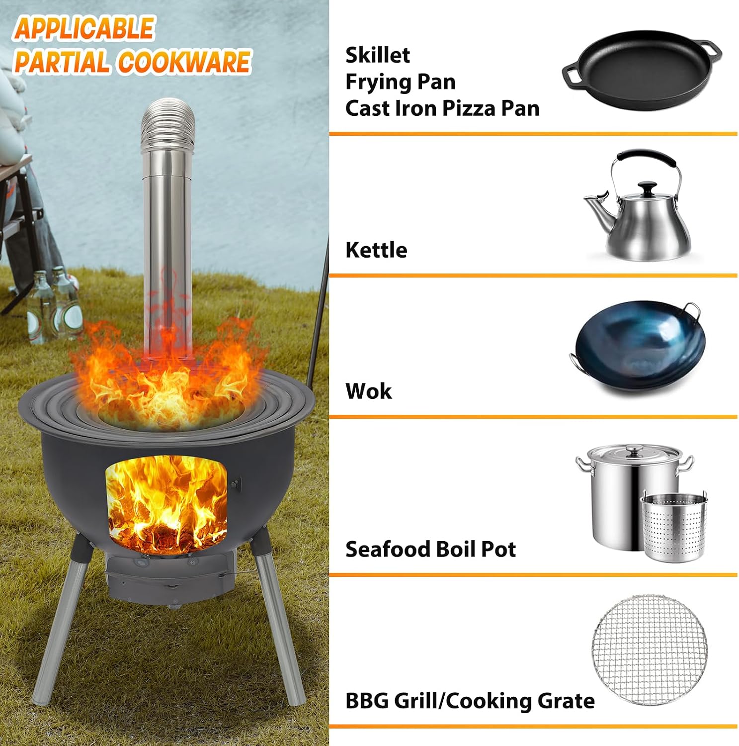 Tragbarer Holzofen für Camping – Camping Cooking Wood Stove Bewertung und Preis