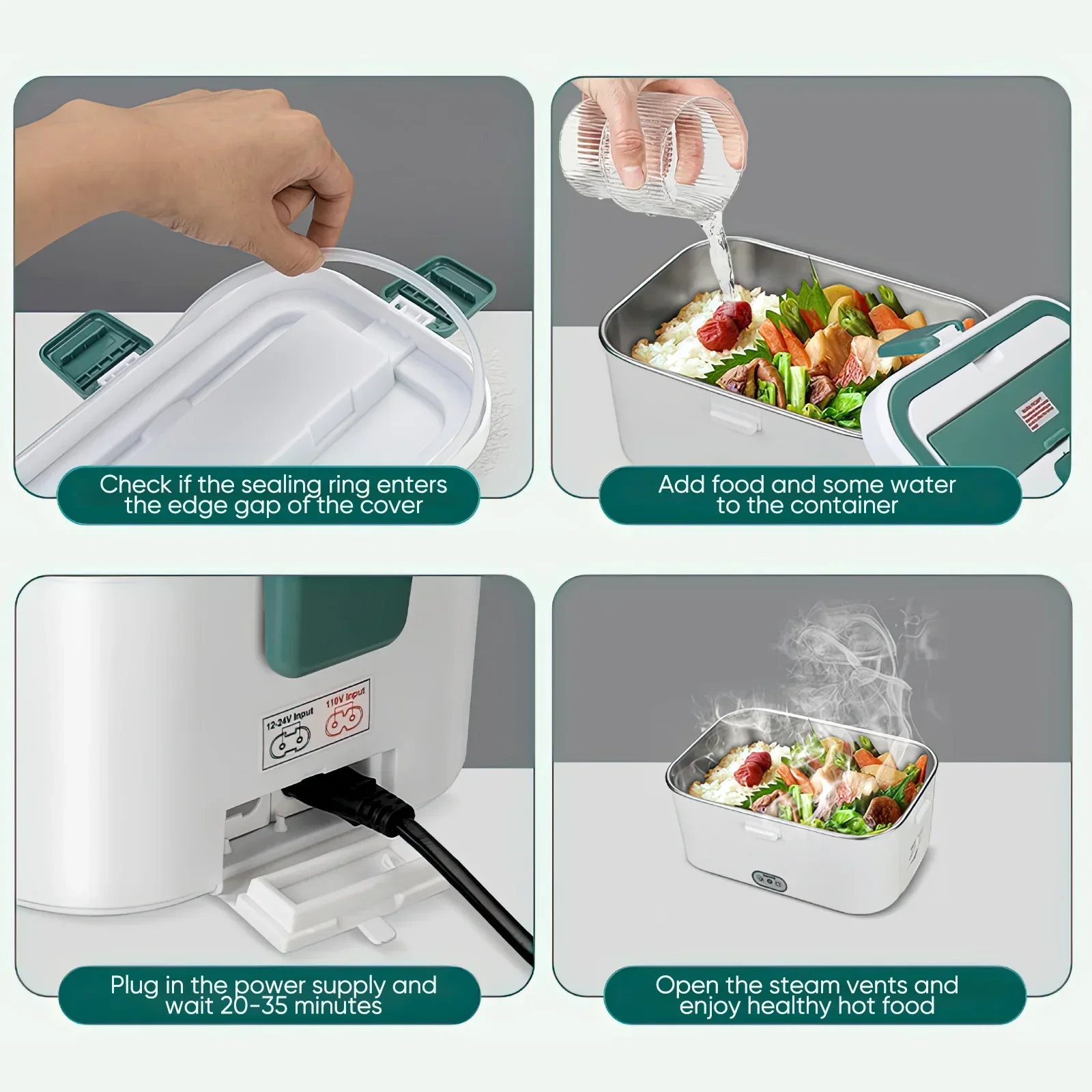 Elektrische Lunchbox, Speisenw – Camping Cooking Food Bewertung und Preis