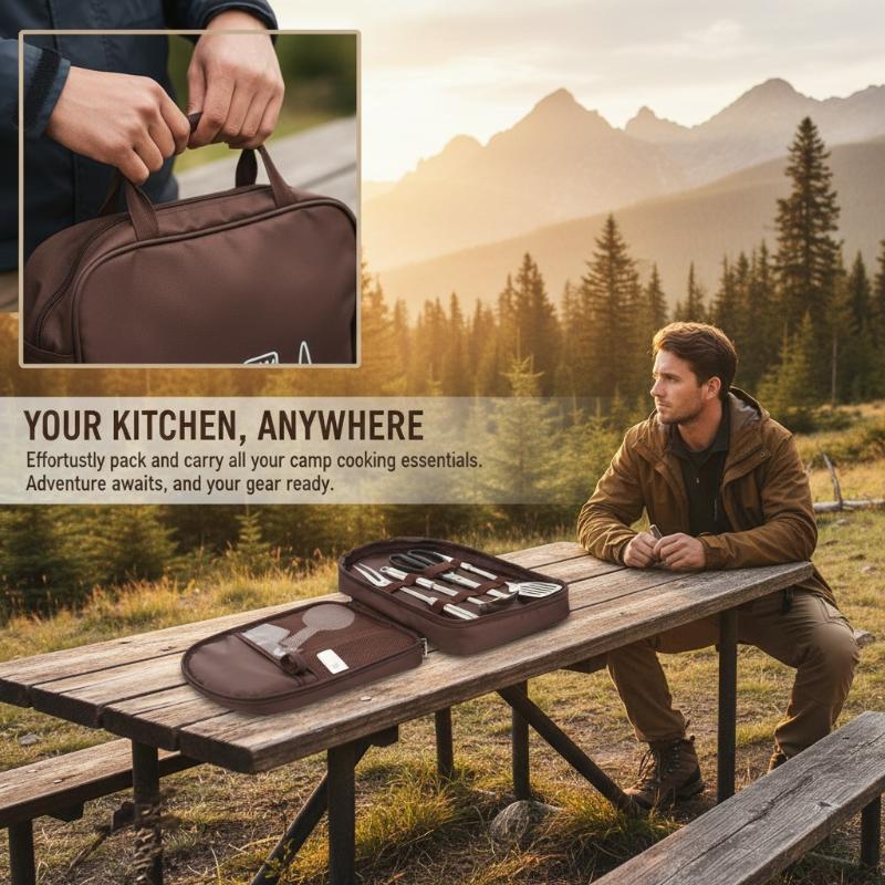 Outdoor-Kochtasche Camping-Auf – Camping Cooking Utensil Organizer Bewertung und Preis