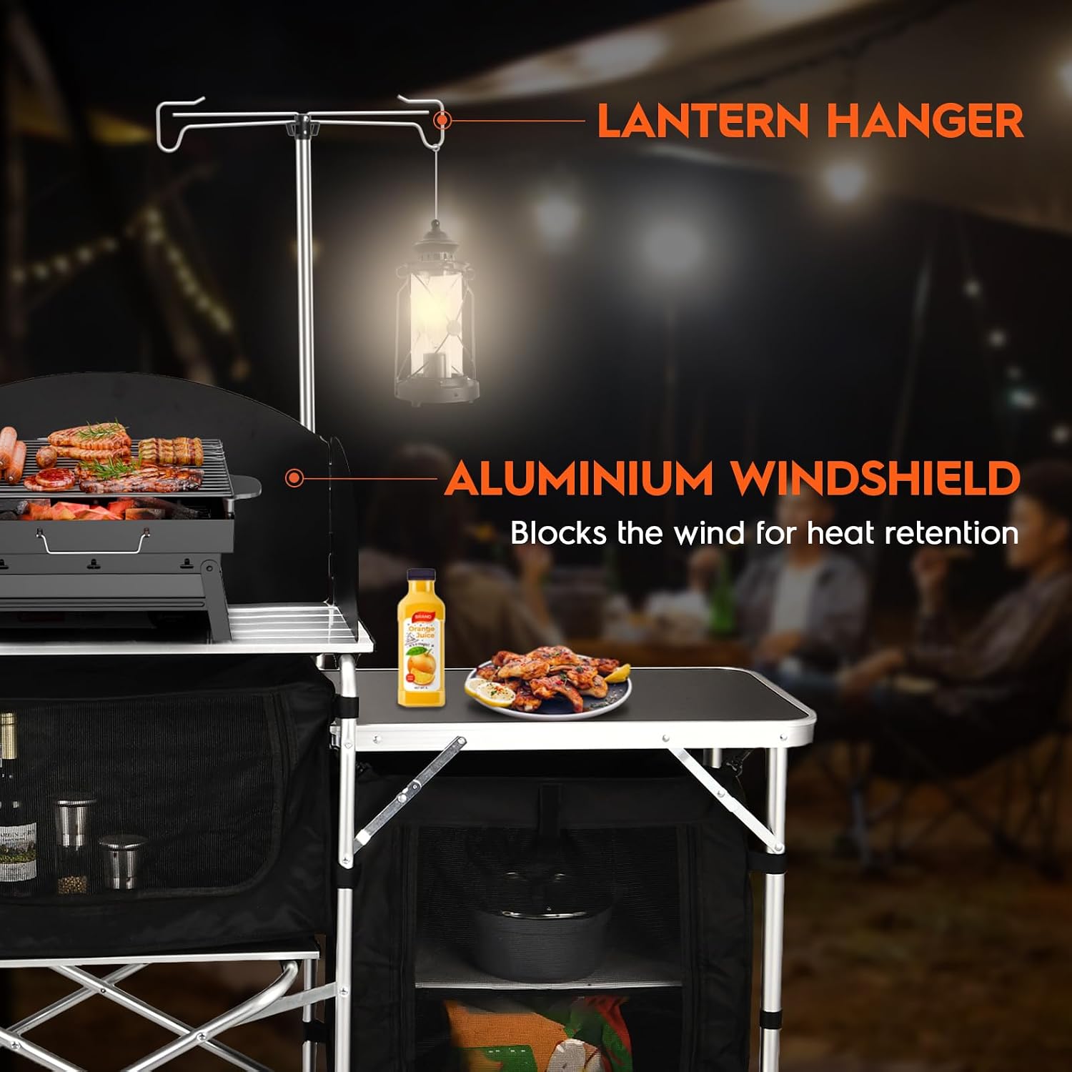 Klappbarer Camping-Küchentisch – Camping Cooking Table With Windshield Bewertung und Preis