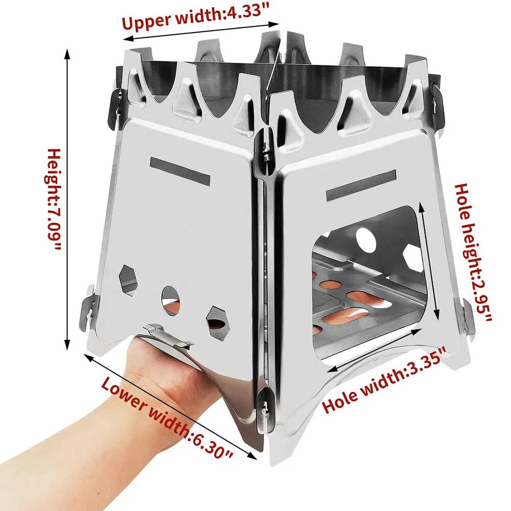Tragbarer Camping-Holzofen mit – Camping Cooking Wood Stove Bewertung und Preis